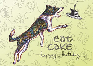 Dog with Birthday Cake