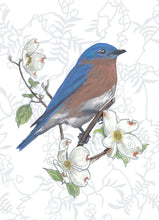 Load image into Gallery viewer, Bluebird with Dogwood