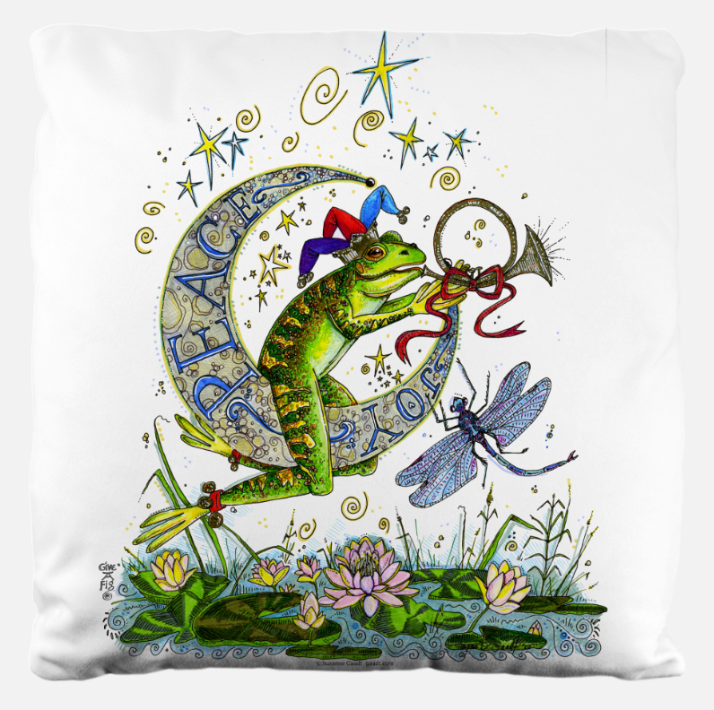 Frog & Moon with Dragonfly – Suzanne Gaadt Art & Design Frog & Moon with Dragonfly – Suzanne Gaadt Art & Design