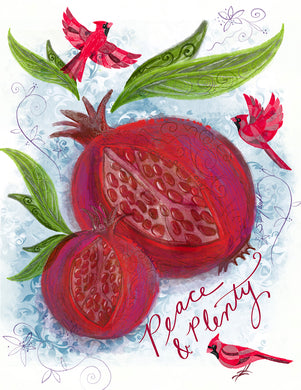 Pomegranate Holiday Card